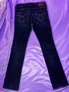 Y2K Big Star Bootcut Dark wash Low Rise Long Tall vintage jeans 26/35”